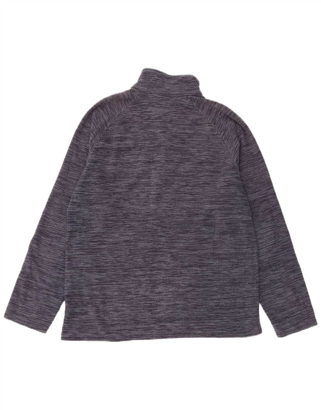 MOUNTAIN WAREHOUSE Mens Zip Neck Fleece Jumper Medium Navy Blue Flecked