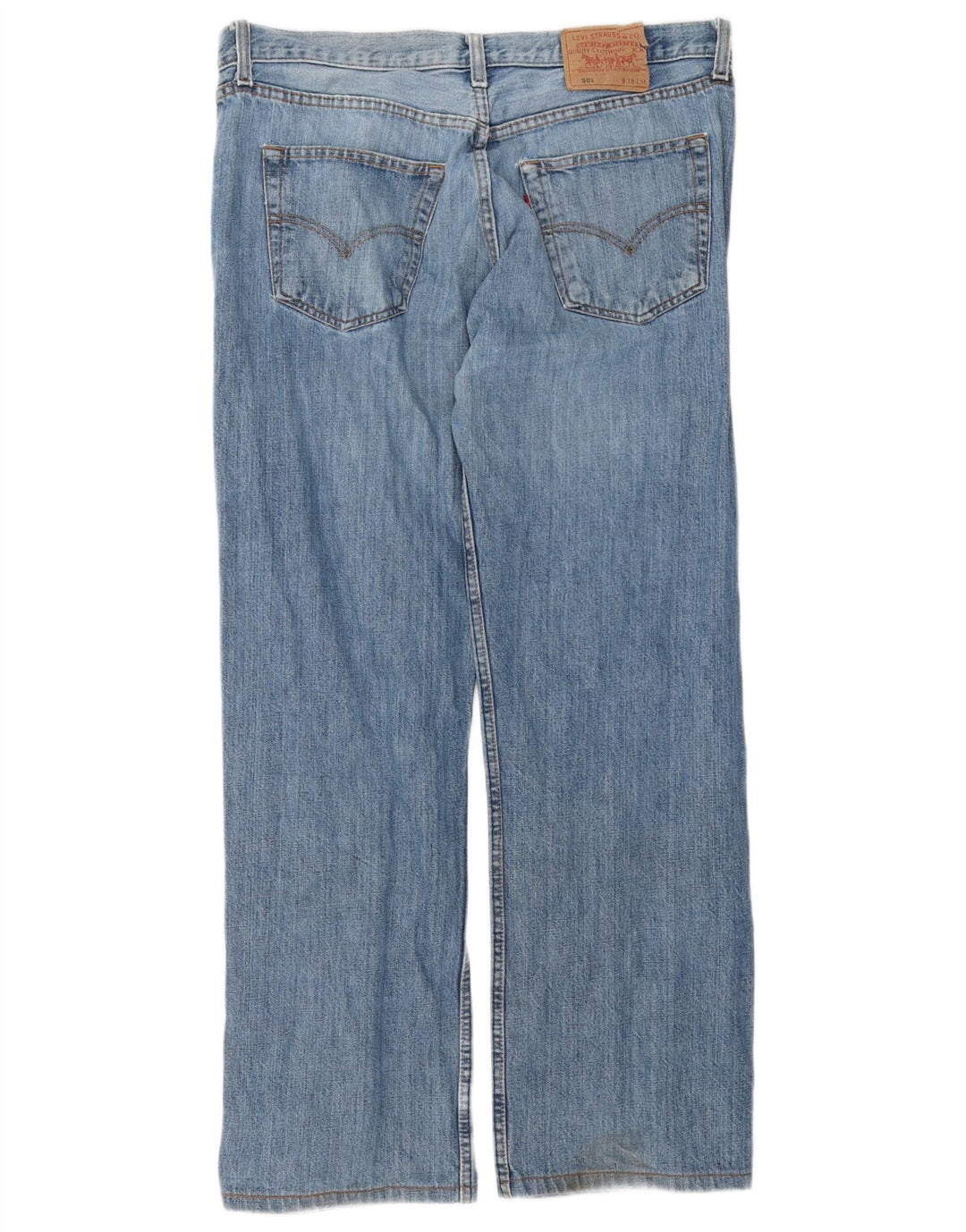 Levi's Mens 501 Straight Jeans W38 L30 Blue Cotton