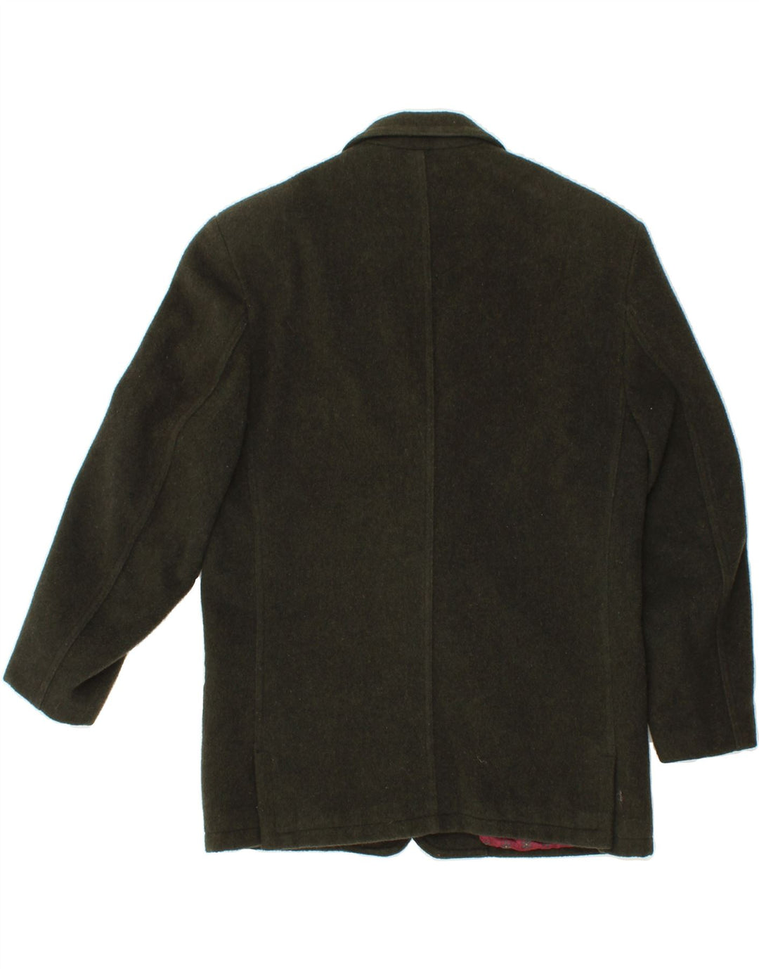 CARRERA Womens 3/4 Sleeve 3 Button Blazer Jacket UK 14 Large Khaki Wool Vintage Carrera and Second-Hand Carrera from Messina Hembry 