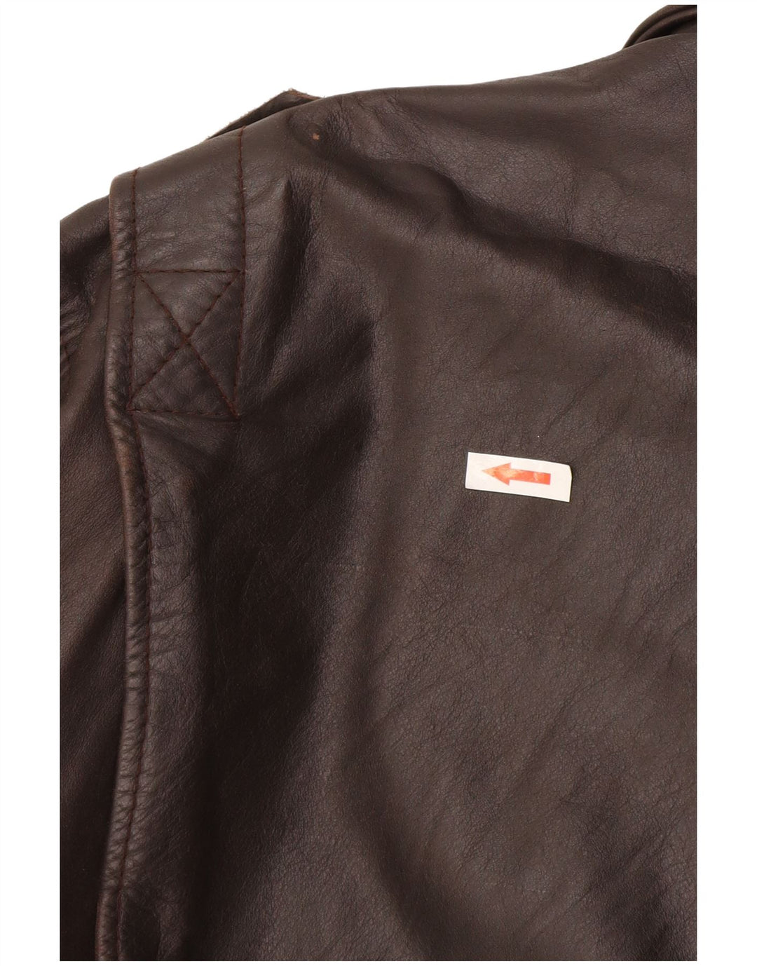 Vintage Mens Leather Jacket UK 42 XL Brown