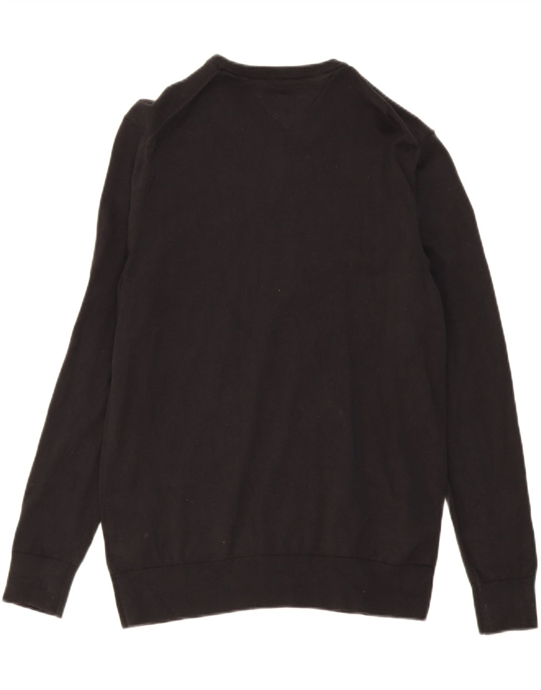 TOMMY HILFIGER Mens Crew Neck Jumper Sweater Large Black Cotton Vintage Tommy Hilfiger and Second-Hand Tommy Hilfiger from Messina Hembry 