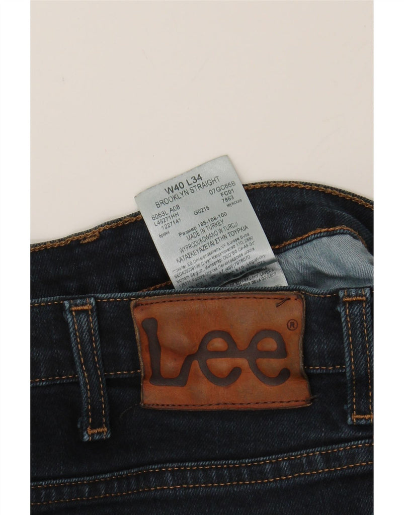LEE Mens Brooklyn Straight Jeans W40 L34 Blue Cotton Vintage Lee and Second-Hand Lee from Messina Hembry 