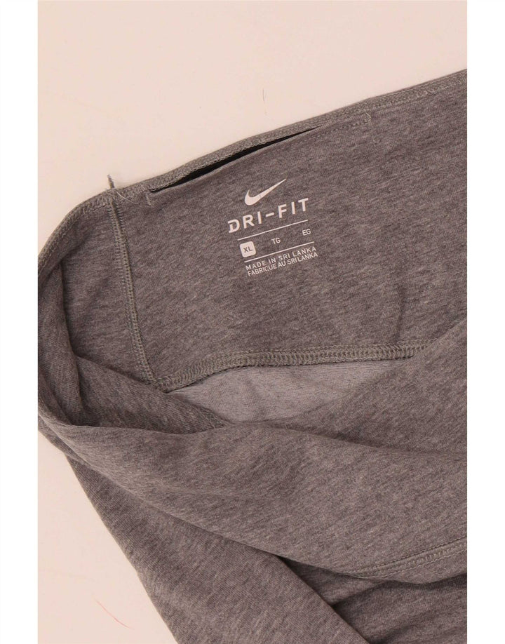 Nike Womens Dri Fit Graphic Leggings UK 18 XL Grey