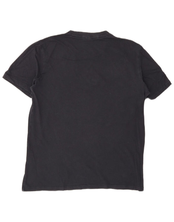 CHAMPION Mens T-Shirt Top Large Navy Blue Cotton
