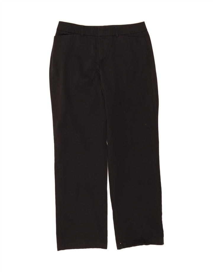 DOCKERS Womens Straight Casual Trousers Medium W30 L31 Black Cotton Vintage Dockers and Second-Hand Dockers from Messina Hembry 