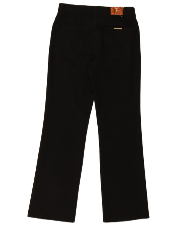 Trussardi Womens Straight Casual Trousers W25 L27 Black