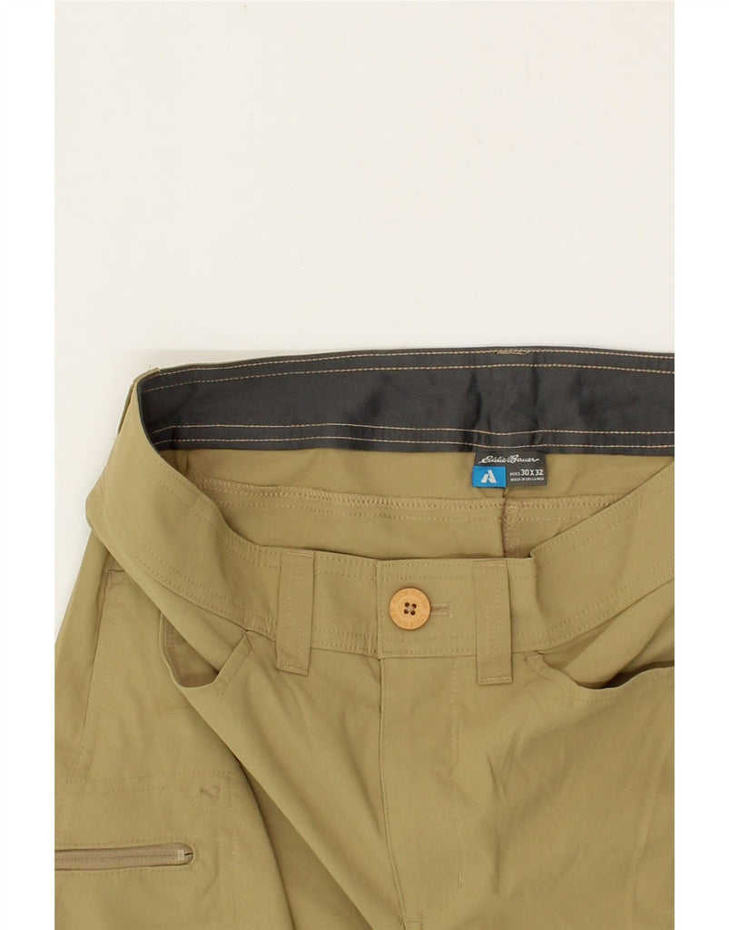 EDDIE BAUER Mens Cargo Shorts W30 Medium Beige Nylon Vintage Eddie Bauer and Second-Hand Eddie Bauer from Messina Hembry 