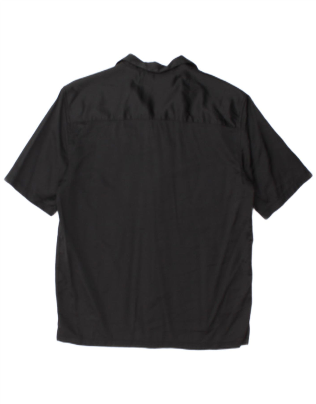 Zara Mens Short Sleeve Shirt Small Black Viscose