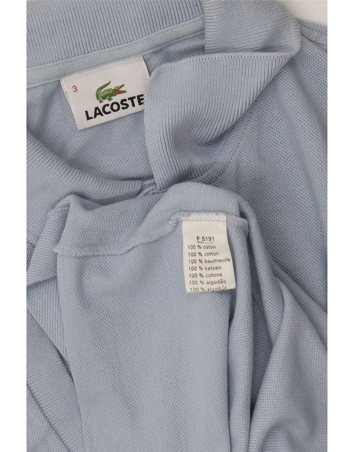 Lacoste Mens Polo Shirt Size 3 Small Blue Cotton