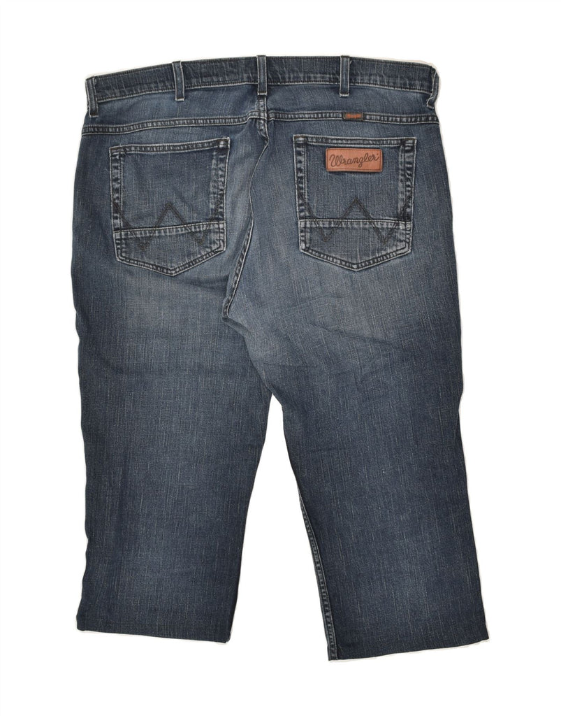WRANGLER Mens Greensboro Capri Jeans W36 L20 Blue Cotton | Vintage Wrangler | Thrift | Second-Hand Wrangler | Used Clothing | Messina Hembry 