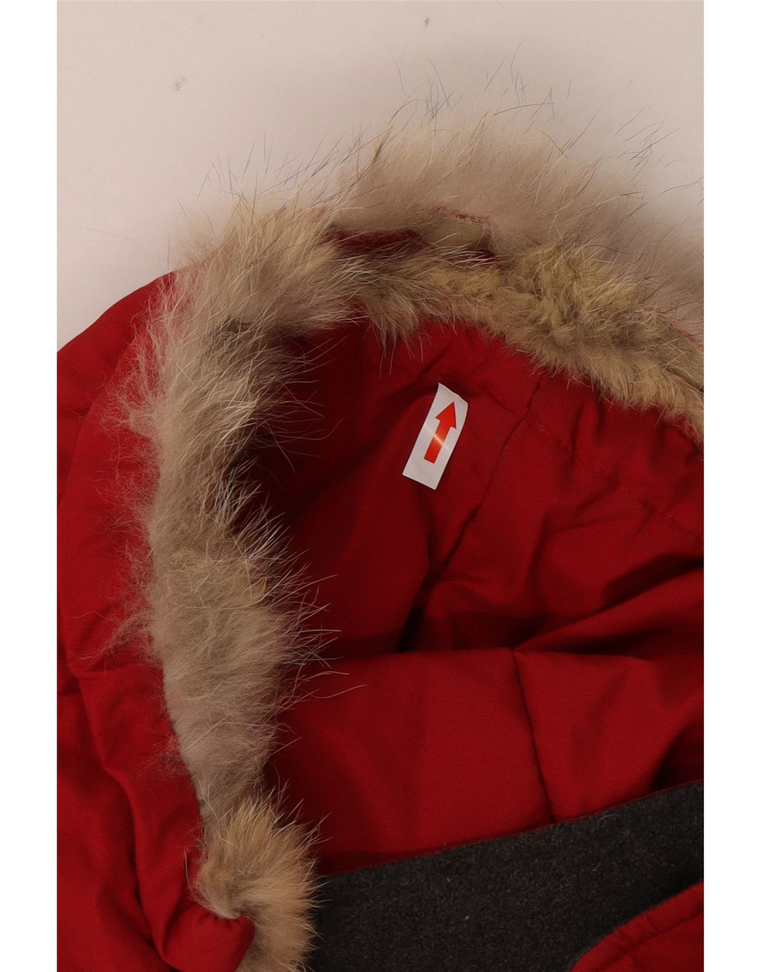 Woolrich Womens Hooded Padded Jacket UK 14 Medium Red Nylon