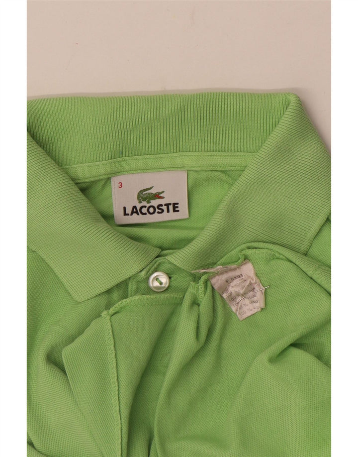 Lacoste Mens Polo Shirt Size 3 Small Green Cotton