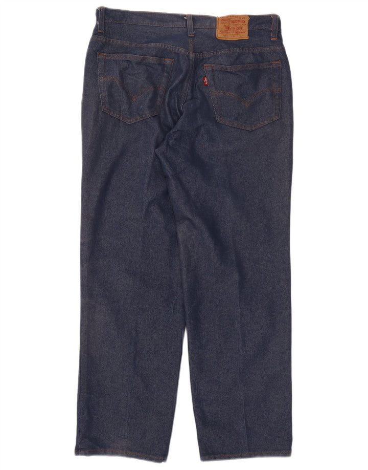 Levi's Womens 501 Straight Jeans W30 L28 Navy Blue