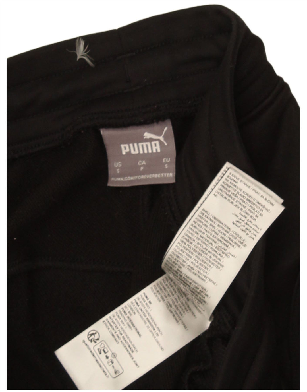 Puma Mens Tracksuit Trousers Small  Black Polyester