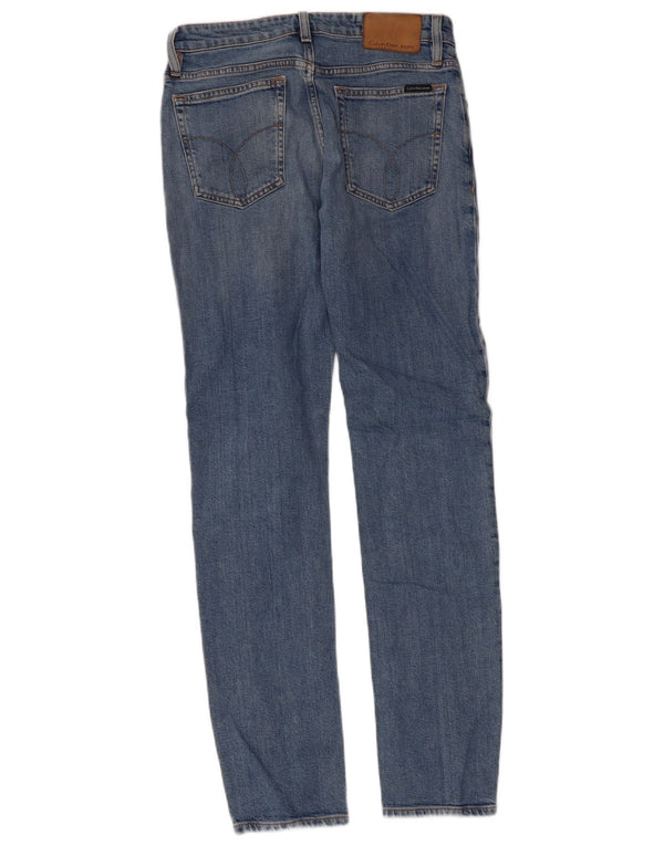Calvin Klein Mens Slim Jeans W30 L32 Blue Cotton