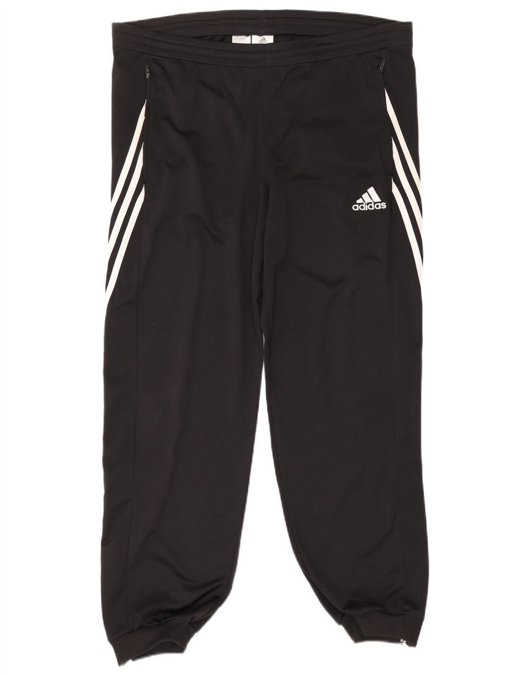 Adidas Mens Tracksuit Trousers Joggers Large Black Polyester