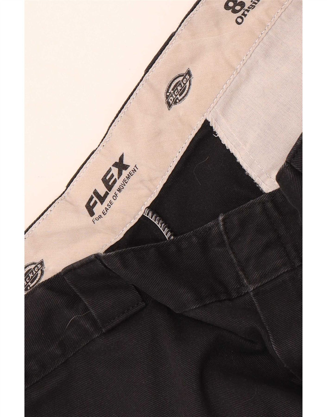 Dickies Mens Straight Chino Trousers W34 L29 Black