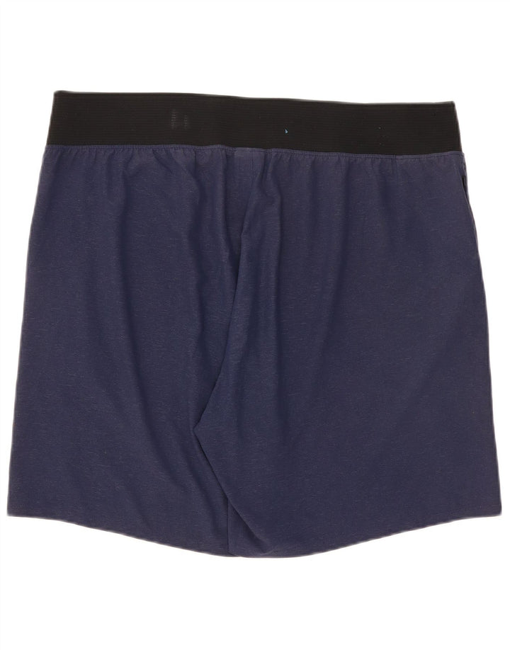 Reebok Mens Sport Shorts XL  Navy Blue Colourblock Polyester