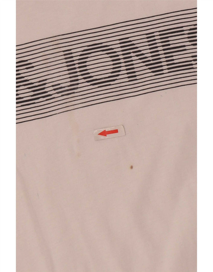 Jack & Jones Mens Graphic T-Shirt Top Medium White Cotton