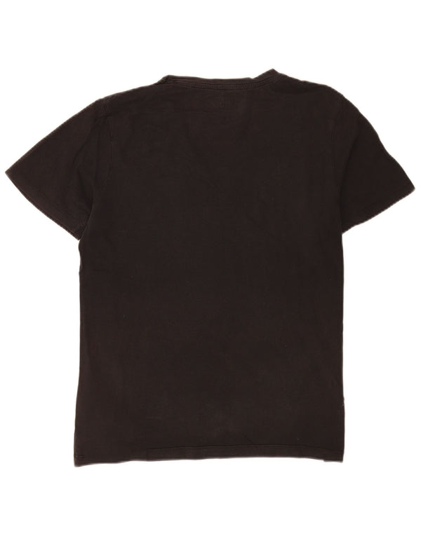 Jack & Jones Mens Slim Fit Graphic T-Shirt Top Medium Black Cotton