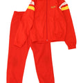 Errea Mens Full Tracksuit Small Red Colourblock Polyester