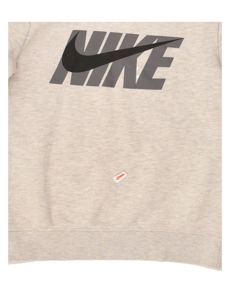 NIKE Boys Graphic Sweatshirt Jumper 6-7 Years Large  Grey Cotton | Vintage Nike | Thrift | Second-Hand Nike | Used Clothing | Messina Hembry 