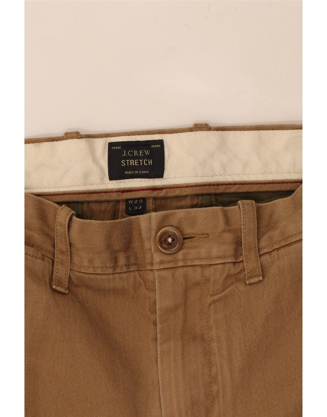 JACK & JONES Womens Slim Chino Trousers W29 L32 Brown Cotton Vintage Jack & Jones and Second-Hand Jack & Jones from Messina Hembry 