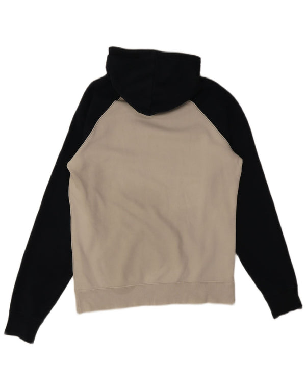 Champion Mens Hoodie Jumper Small Navy Blue Colourblock Cotton