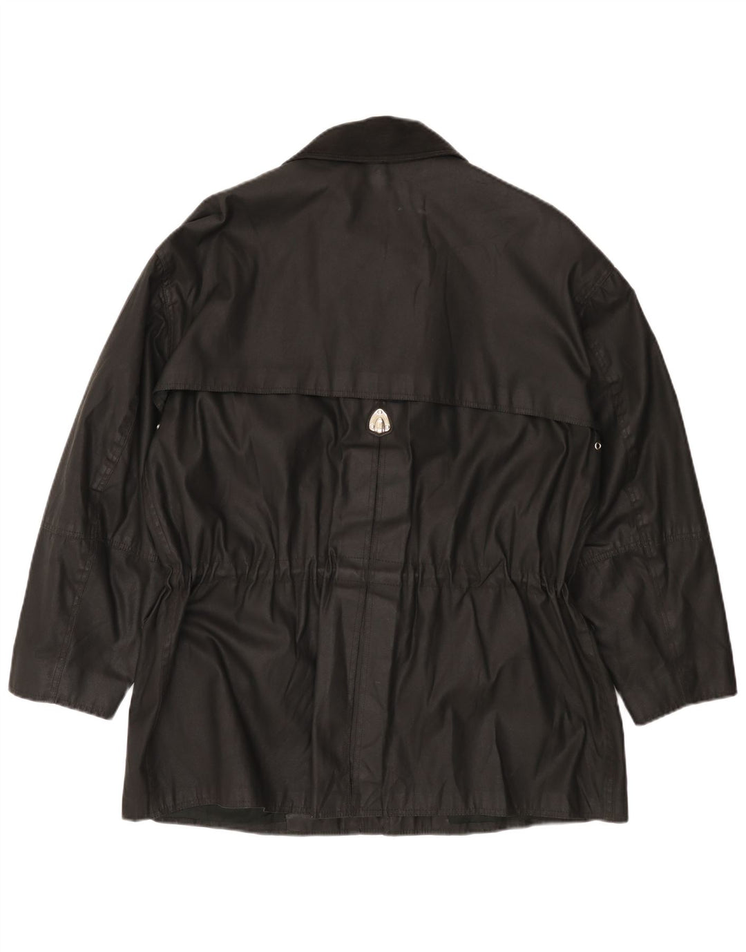 Piero Guidi Mens Waxed Cotton Jacket UK 40 Large Black