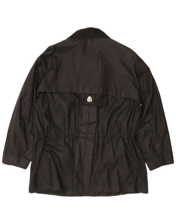 Piero Guidi Mens Waxed Cotton Jacket UK 40 Large Black