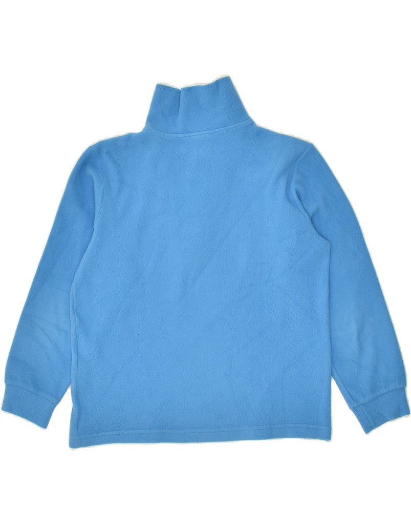 DIADORA Boys Zip Neck Fleece Jumper 10-11 Years Large Blue Polyester | Vintage Diadora | Thrift | Second-Hand Diadora | Used Clothing | Messina Hembry 