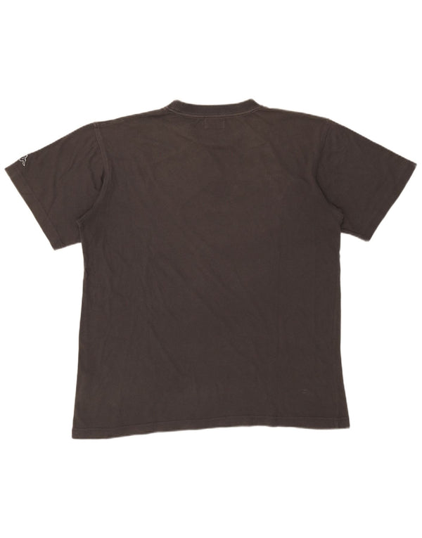 Kappa Mens Graphic T-Shirt Top Large Grey Cotton