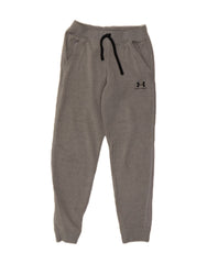 UNDER ARMOUR Boys Tracksuit Trousers Joggers 13-14 Years XL  Grey