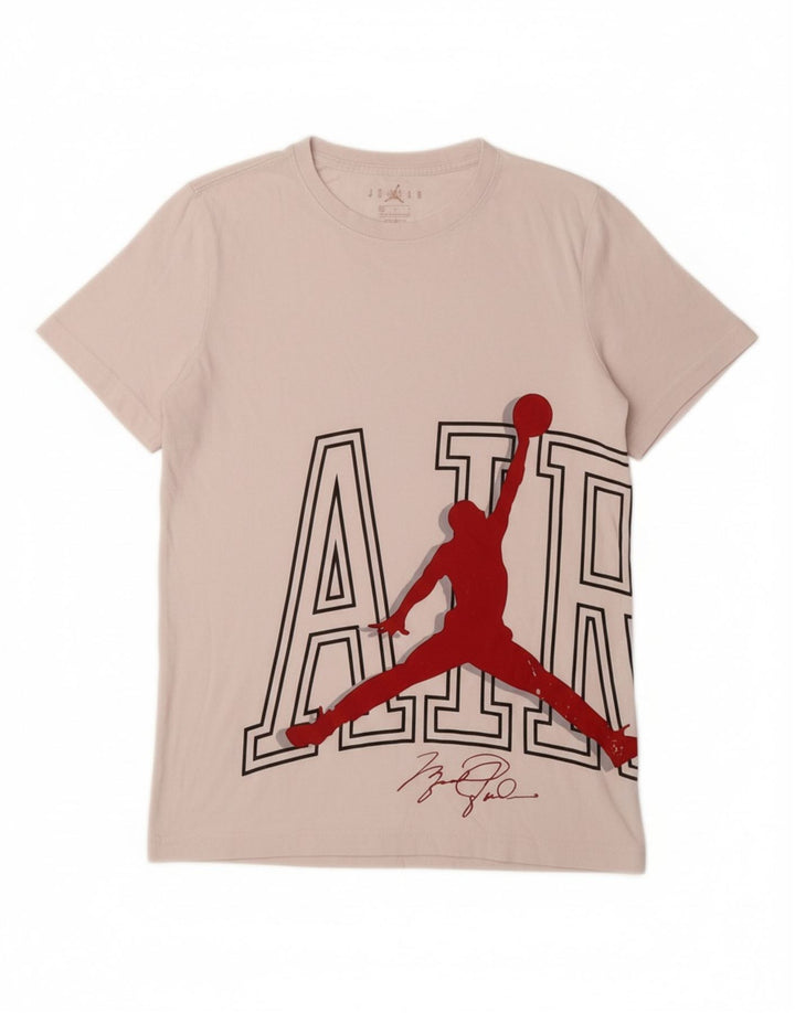 JORDAN Boys Graphic T-Shirt Top 12-13 Years Large White