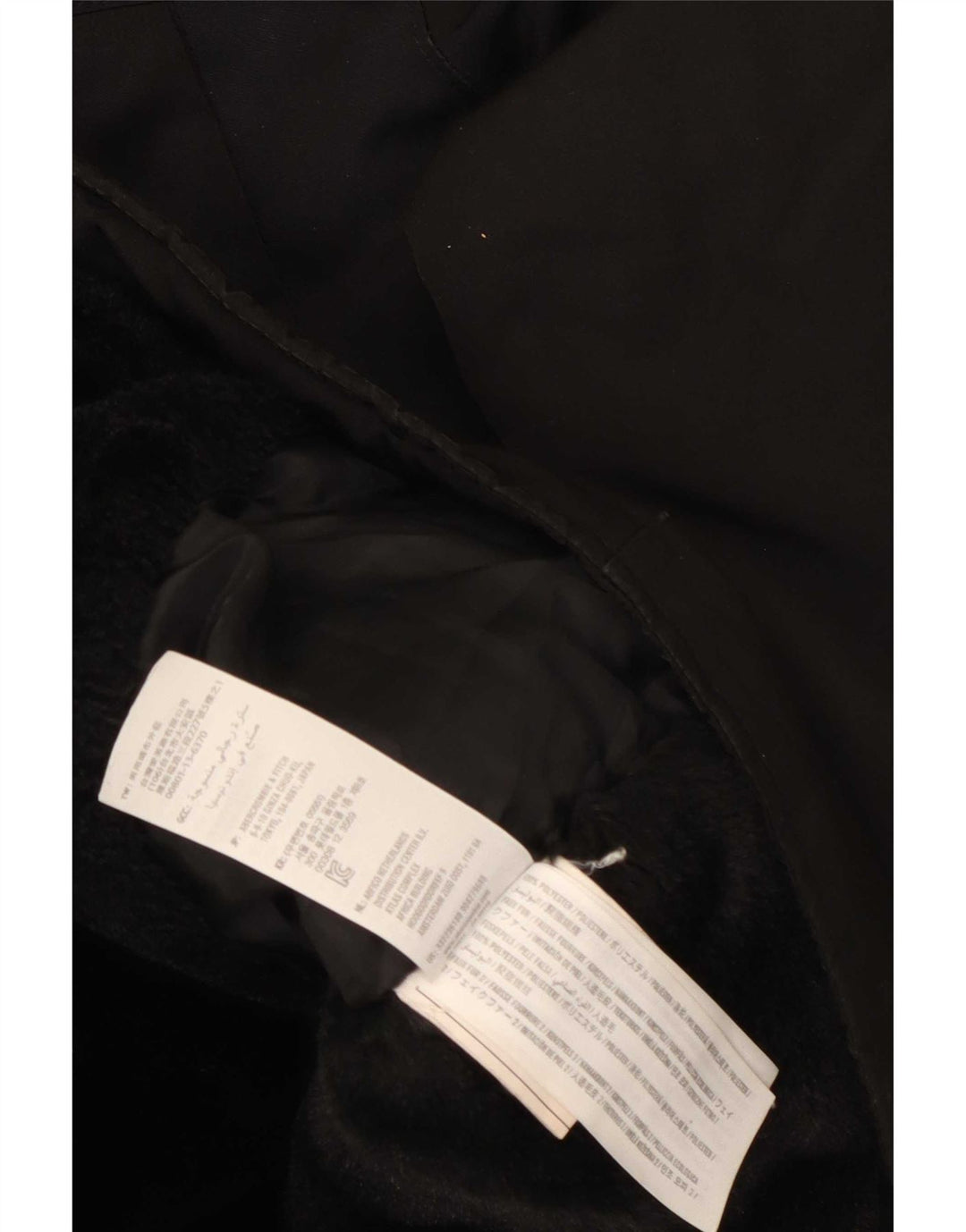 Hollister Mens Hooded Ski Jacket UK 36 Small Black Polyester