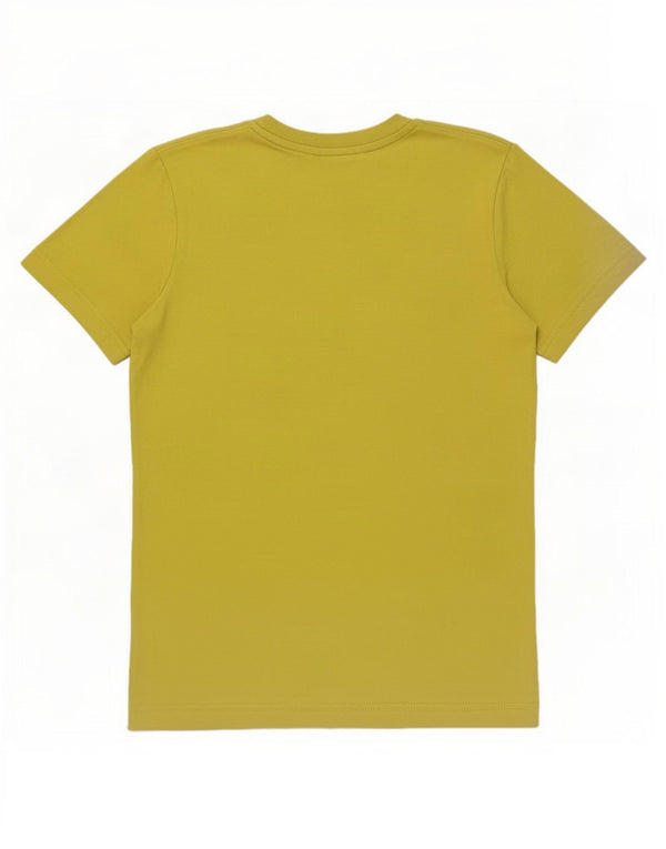 Adidas Boys Graphic T-Shirt Top 11-12 Years Yellow Cotton