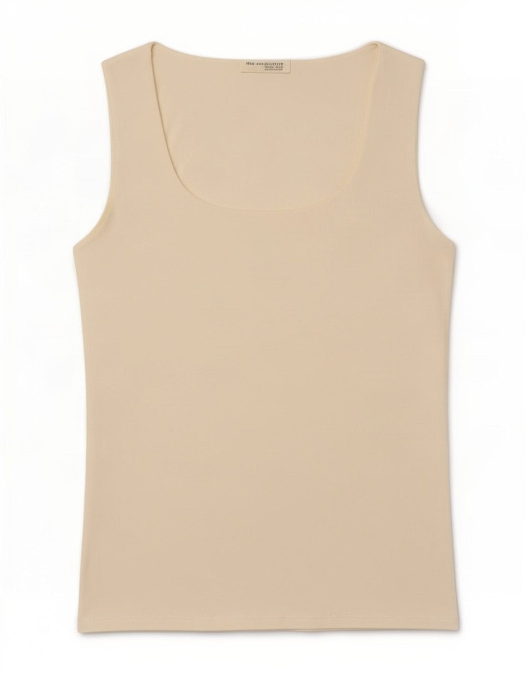 Zara Womens Vest Top UK 14 Large Off White Polyamide