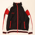Umbro Mens Tracksuit Top Jacket Medium Black Colourblock Polyester
