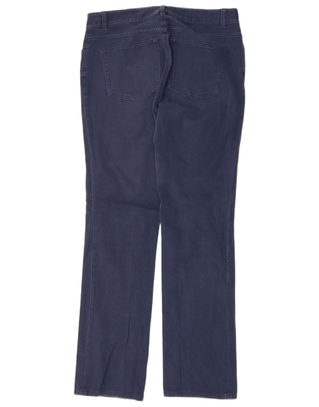 CHAPS Womens Tapered Casual Trousers US 8 Medium W32 L32 Navy Blue Cotton
