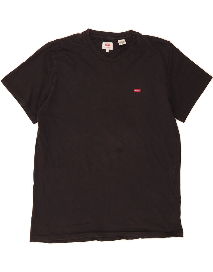 LEVI'S Mens T-Shirt Top Large Black Cotton Vintage Levi's and Second-Hand Levi's from Messina Hembry 