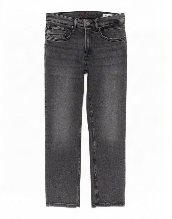 Zara Womens Straight Jeans EU 38 Small W28 L26 Grey