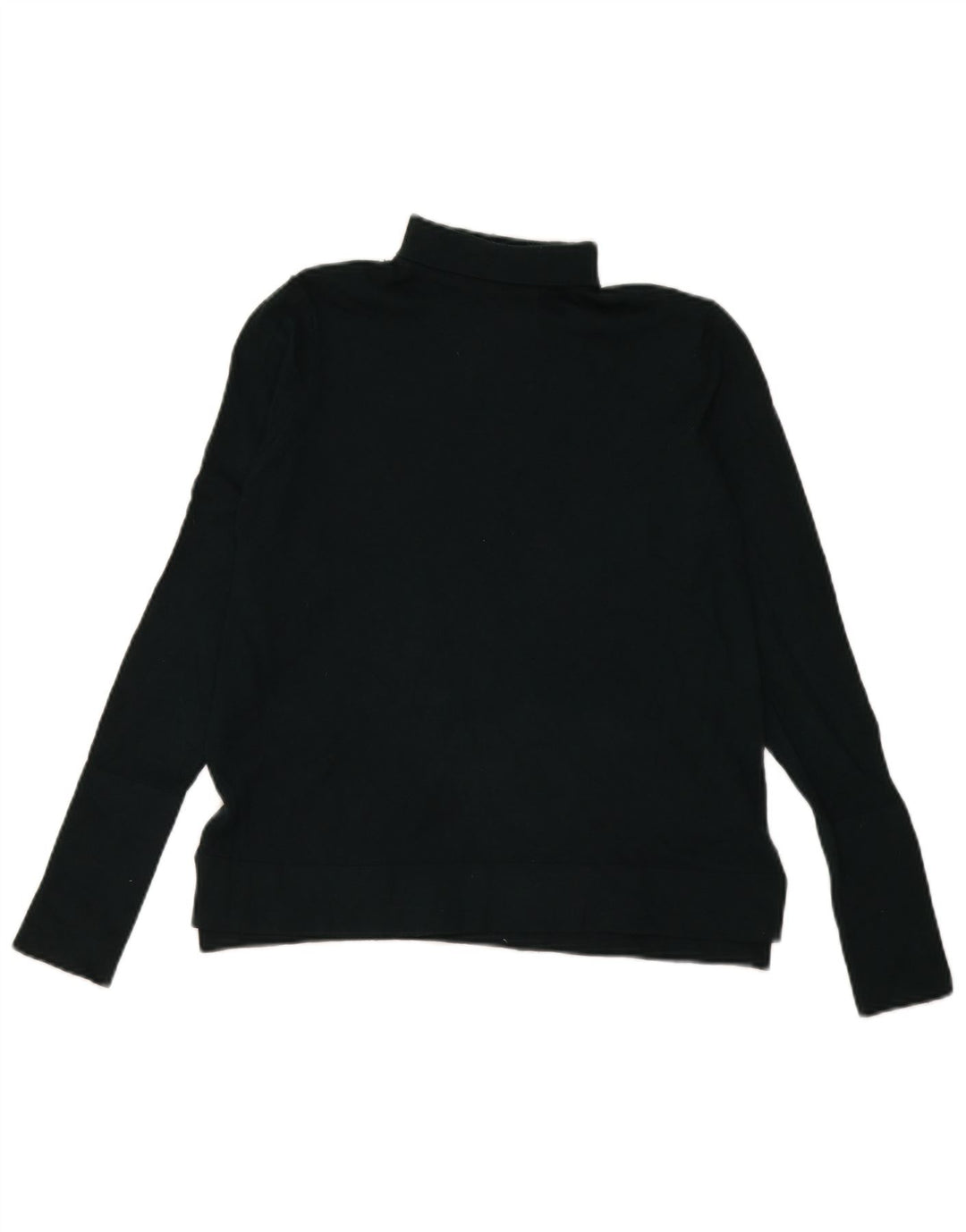 Zara Womens Roll Neck Jumper Sweater UK 14 Medium Green Modal