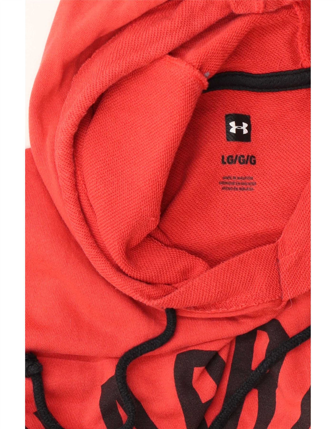 Under Armour Mens Graphic Sleeveless Hoodie Jumper Large Red