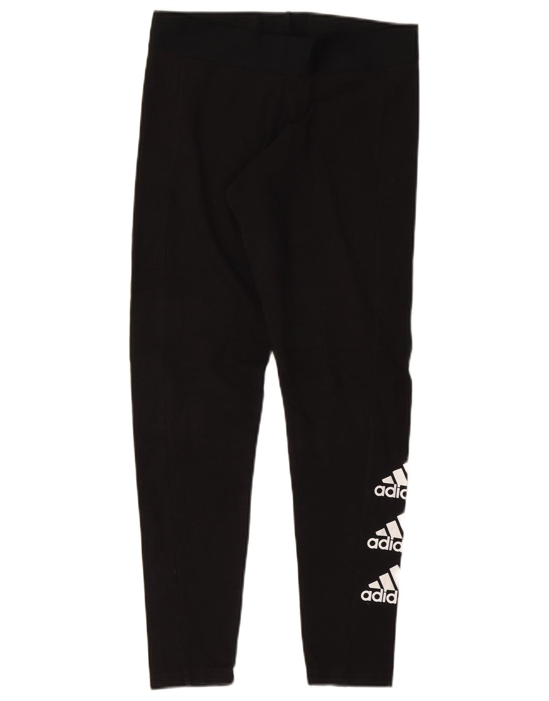 ADIDAS Womens Graphic Leggings UK 16/18 Large  Black
