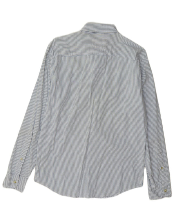 Hollister Mens Shirt Small Blue Pinstripe Cotton