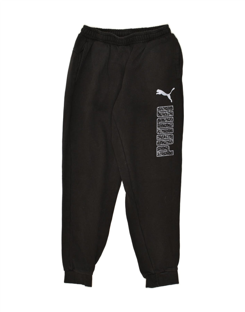 PUMA Mens Graphic Tracksuit Trousers Joggers Small Black Vintage Puma and Second-Hand Puma from Messina Hembry 