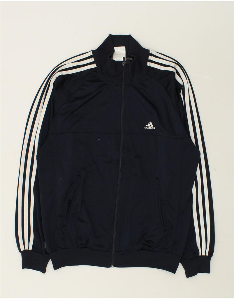 ADIDAS Mens Tracksuit Top Jacket Small Navy Blue | Vintage Adidas | Thrift | Second-Hand Adidas | Used Clothing | Messina Hembry 