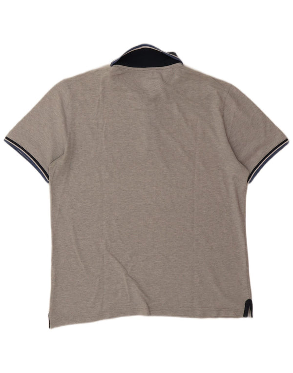 Champion Mens Heritage Fit Polo Shirt XL Grey Colourblock