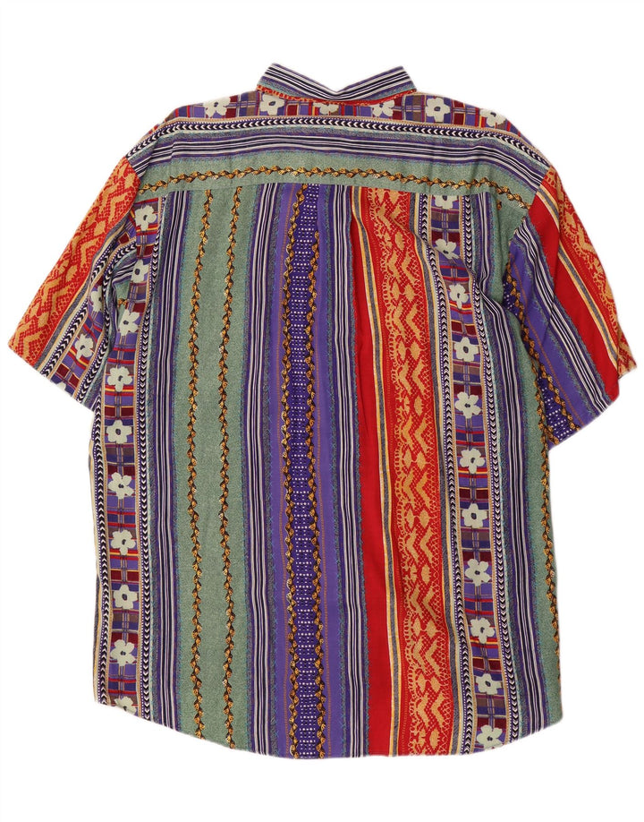 Fairbanks Mens Short Sleeve Shirt XL Multicoloured Striped