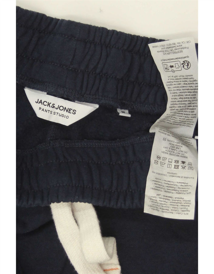 Jack & Jones Mens Tracksuit Trousers Joggers Medium Navy Blue Cotton